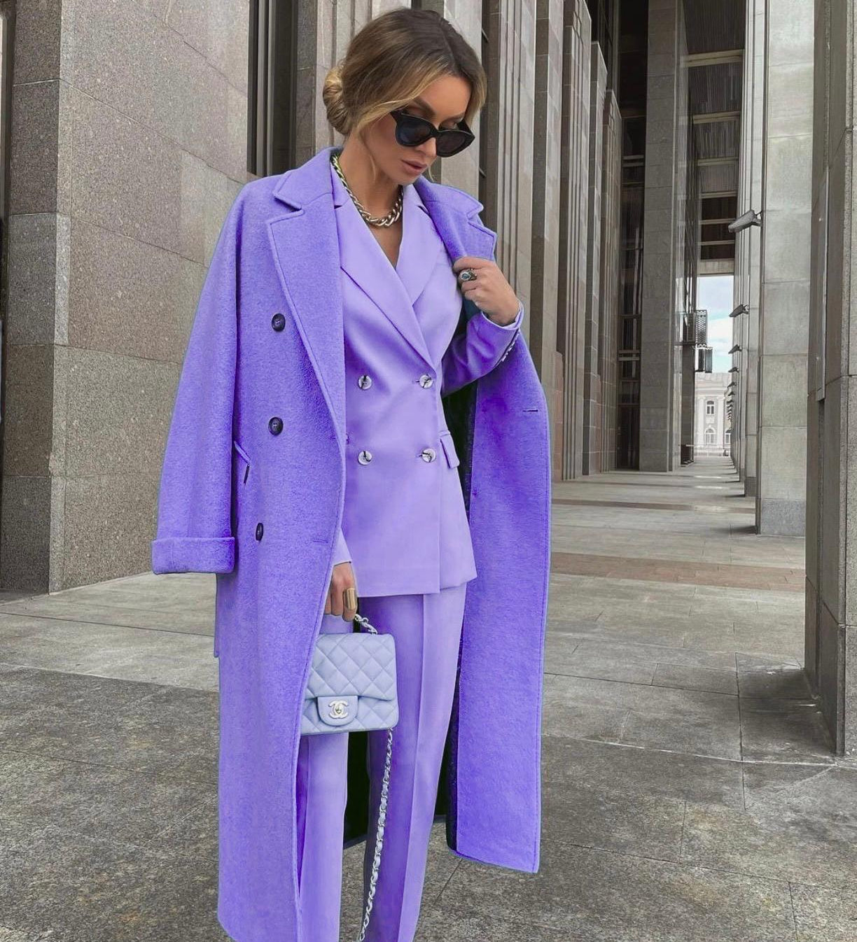 Veronica™ | Completo blazer e pantaloni in misto lana