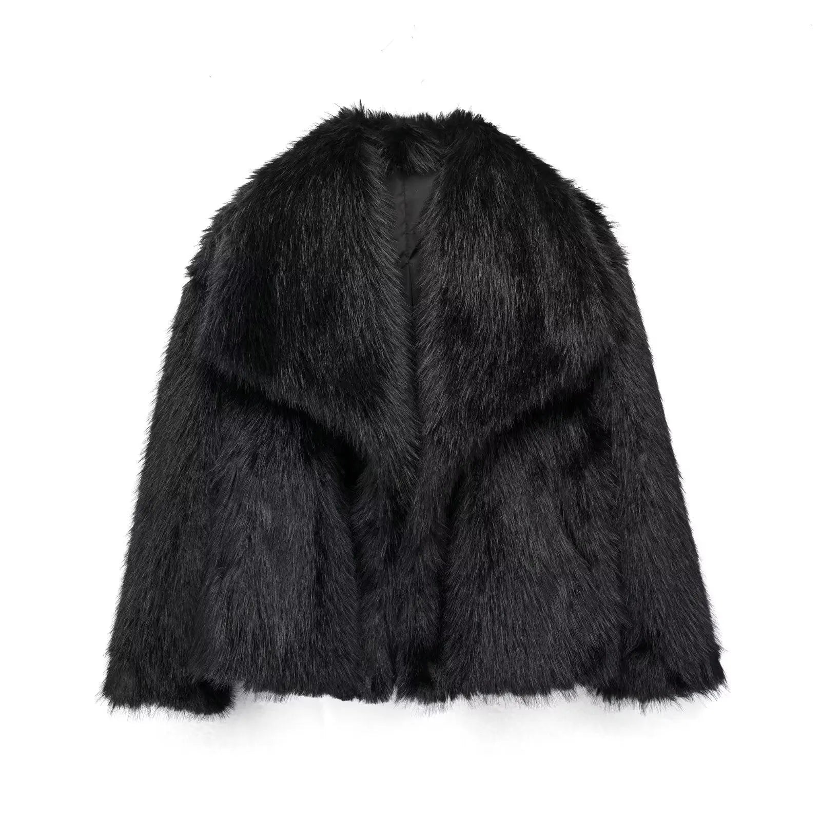 Donna - Giacca elegante in pelliccia sintetica - Stile accogliente
