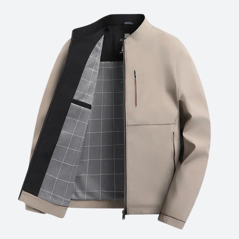 Giuliana™ | Giacca con zip integrale e fodera a contrasto