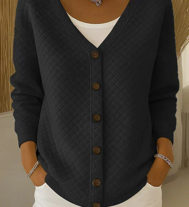 Bianca™ | Cardigan trapuntato con bottoni