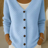 Bianca™ | Cardigan trapuntato con bottoni