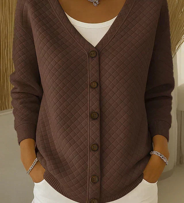 Bianca™ | Cardigan trapuntato con bottoni