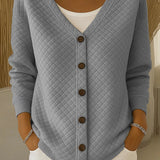 Bianca™ | Cardigan trapuntato con bottoni