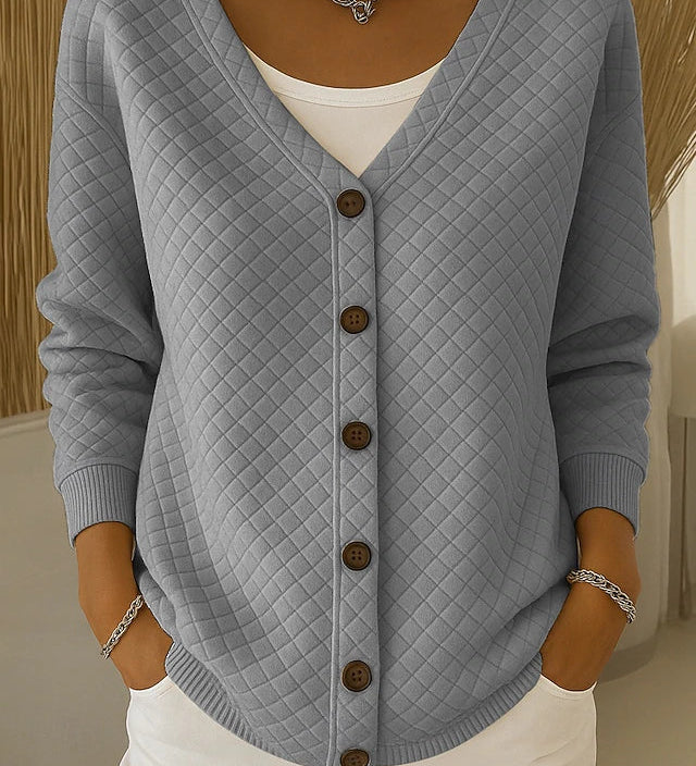 Bianca™ | Cardigan trapuntato con bottoni