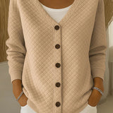 Bianca™ | Cardigan trapuntato con bottoni