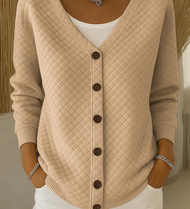 Bianca™ | Cardigan trapuntato con bottoni