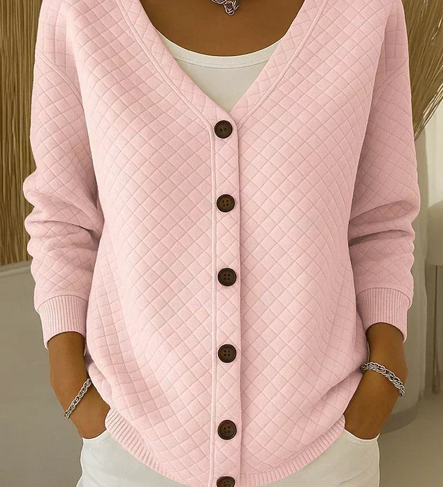 Bianca™ | Cardigan trapuntato con bottoni