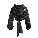 Felpa con cappuccio da donna | Dettagli cropped e cut-out