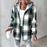 Felpa con cappuccio da donna | Cappuccio e patta con bottoni