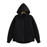 Felpa con cappuccio da donna | Taglio oversize e cerniera lampo