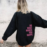 Felpa con cappuccio da donna | Stampa con slogan e taglio oversize