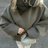 Felpa con cappuccio da donna | Cappuccio trapuntato e vestibilità oversize