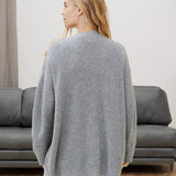 Cardigan in maglia oversize da donna – Strato morbido con bottoni frontali per l’ufficio e le giornate informali