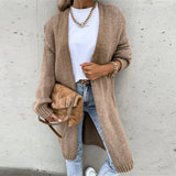 Cardigan lungo oversize da donna - Maglia ampia e comoda