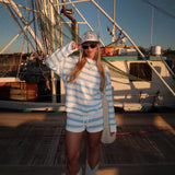 Set Oversized Donna – Casual con Pantaloni Corti e Maglione per Primavera e Estate