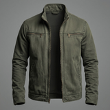Varel | Giacca vintage in cotone con chiusura a zip