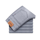 Uomo premium resistenti taglio dritto aderente Jeans – Denim pantaloni