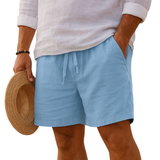 Varel | Pantaloncini eleganti in lino con vita elasticizzata