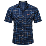 Varel | Camicia elegante a maniche corte a quadri