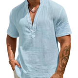 Varel | Camicia estiva elegante con colletto alto
