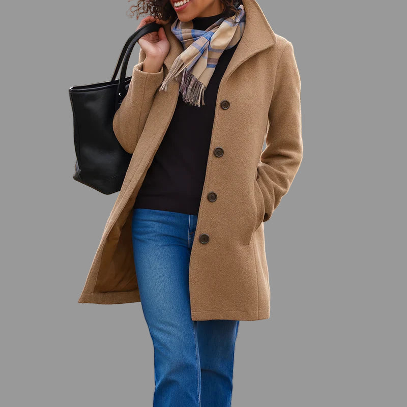 Giacca Slim Fit da Donna – Con Cappuccio, Adatta per Autunno e Inverno