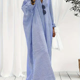 Abito maxi a righe da donna – Silhouette casual chic e fluida