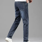 Uomo premium resistenti taglio dritto aderente Jeans – Denim pantaloni