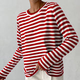 Donna - Maglia a righe - Stile girocollo