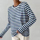 Donna - Maglia a righe - Stile girocollo
