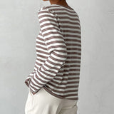 Donna - Maglia a righe - Stile girocollo