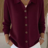 Vittoria™ | Cardigan con collo e bottoni