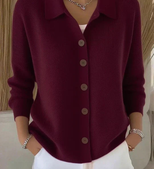 Vittoria™ | Cardigan con collo e bottoni