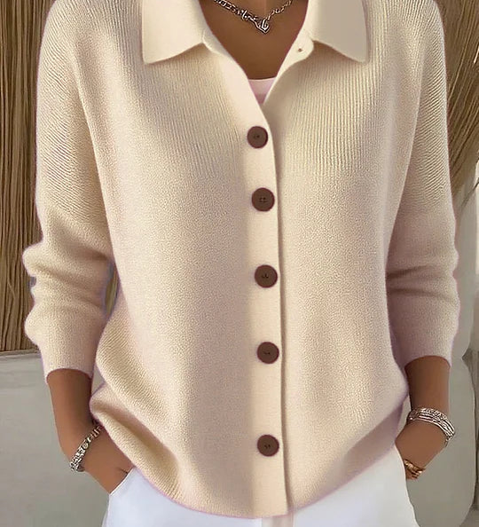 Vittoria™ | Cardigan con collo e bottoni