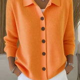 Vittoria™ | Cardigan con collo e bottoni