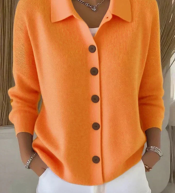 Vittoria™ | Cardigan con collo e bottoni