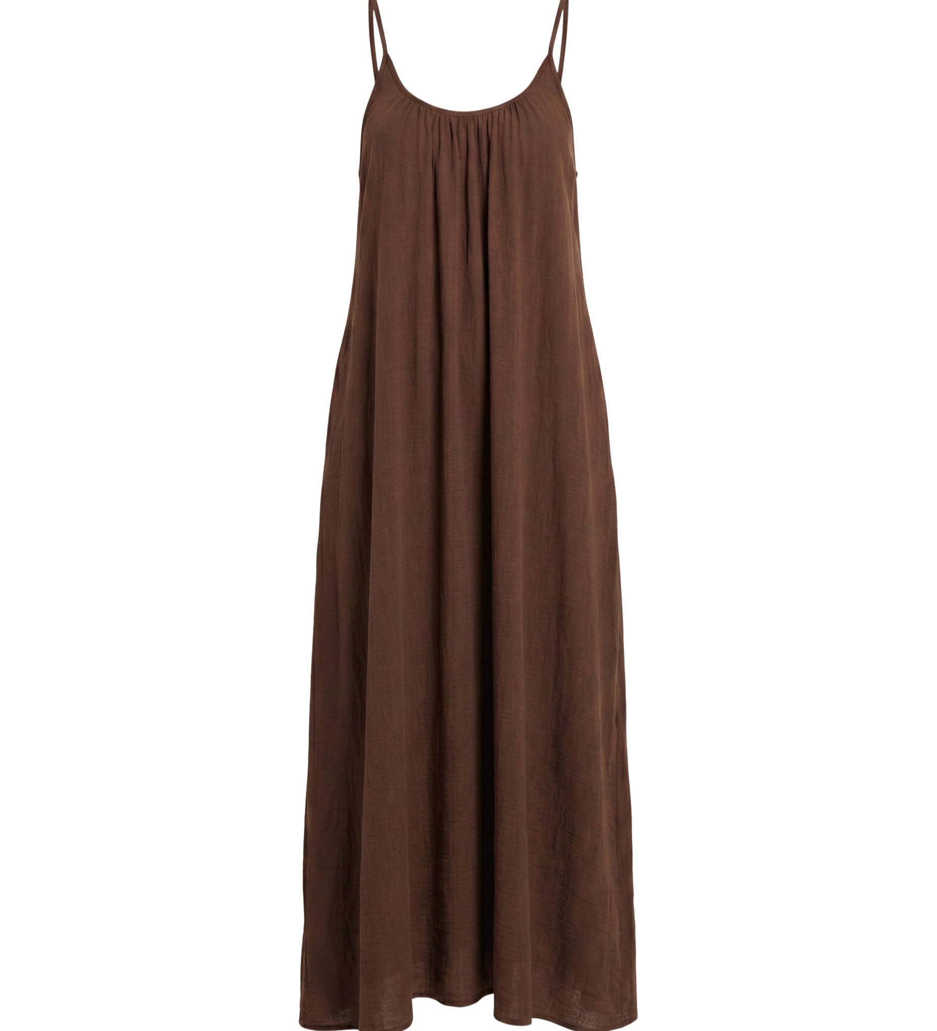 Abito lungo donna | Vestito con spalline e schiena scoperta