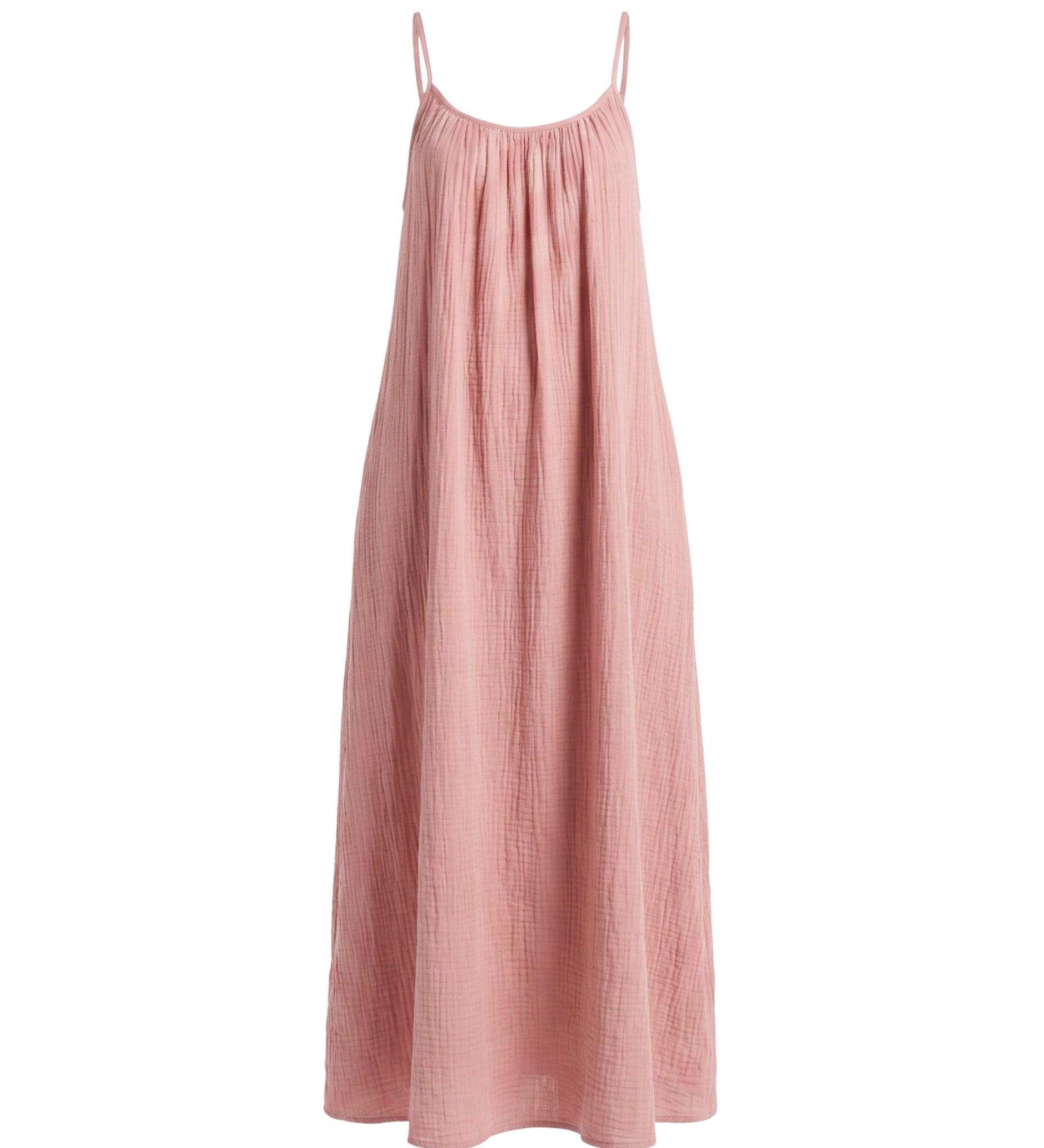 Abito lungo donna | Vestito con spalline e schiena scoperta