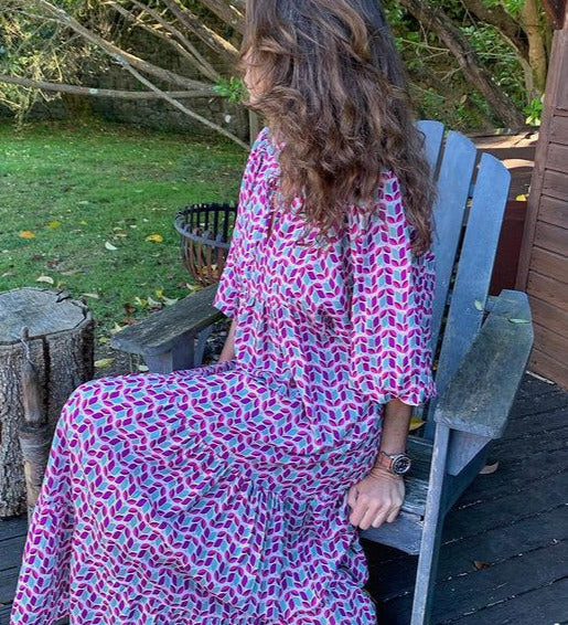 Abito lungo da donna | Design boho & Eleganza fluida