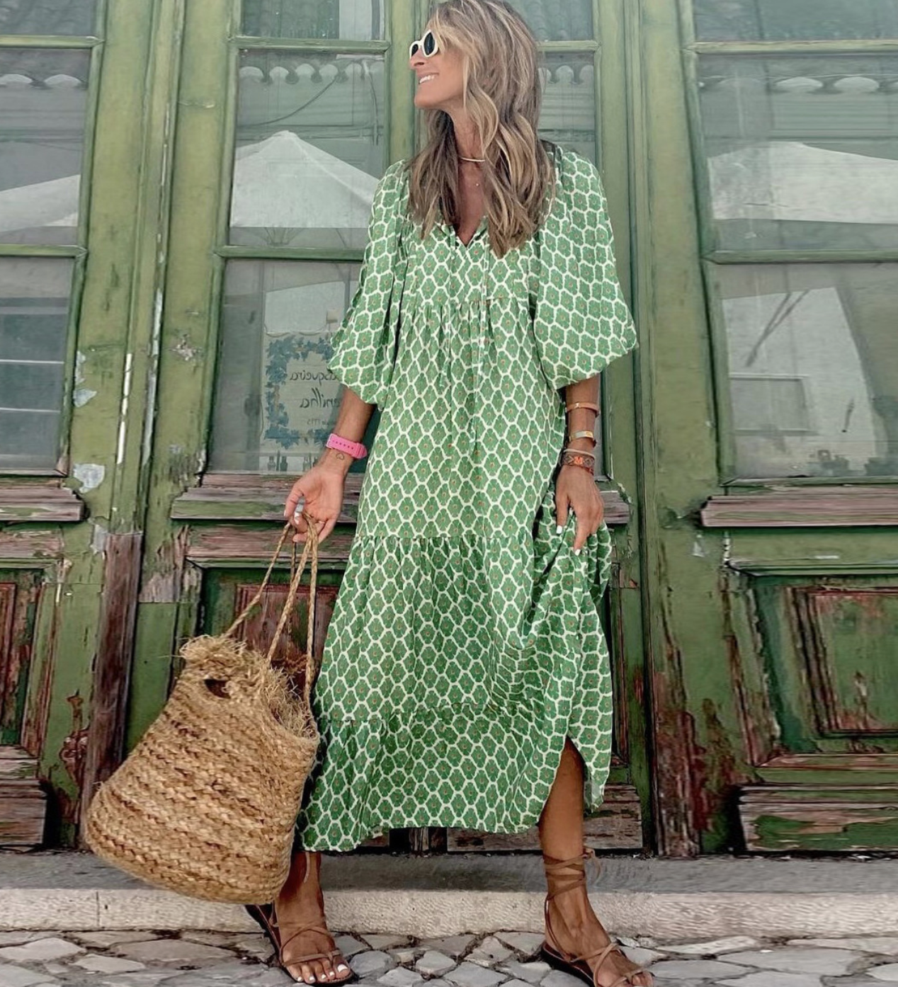Abito lungo da donna | Design boho & Eleganza fluida