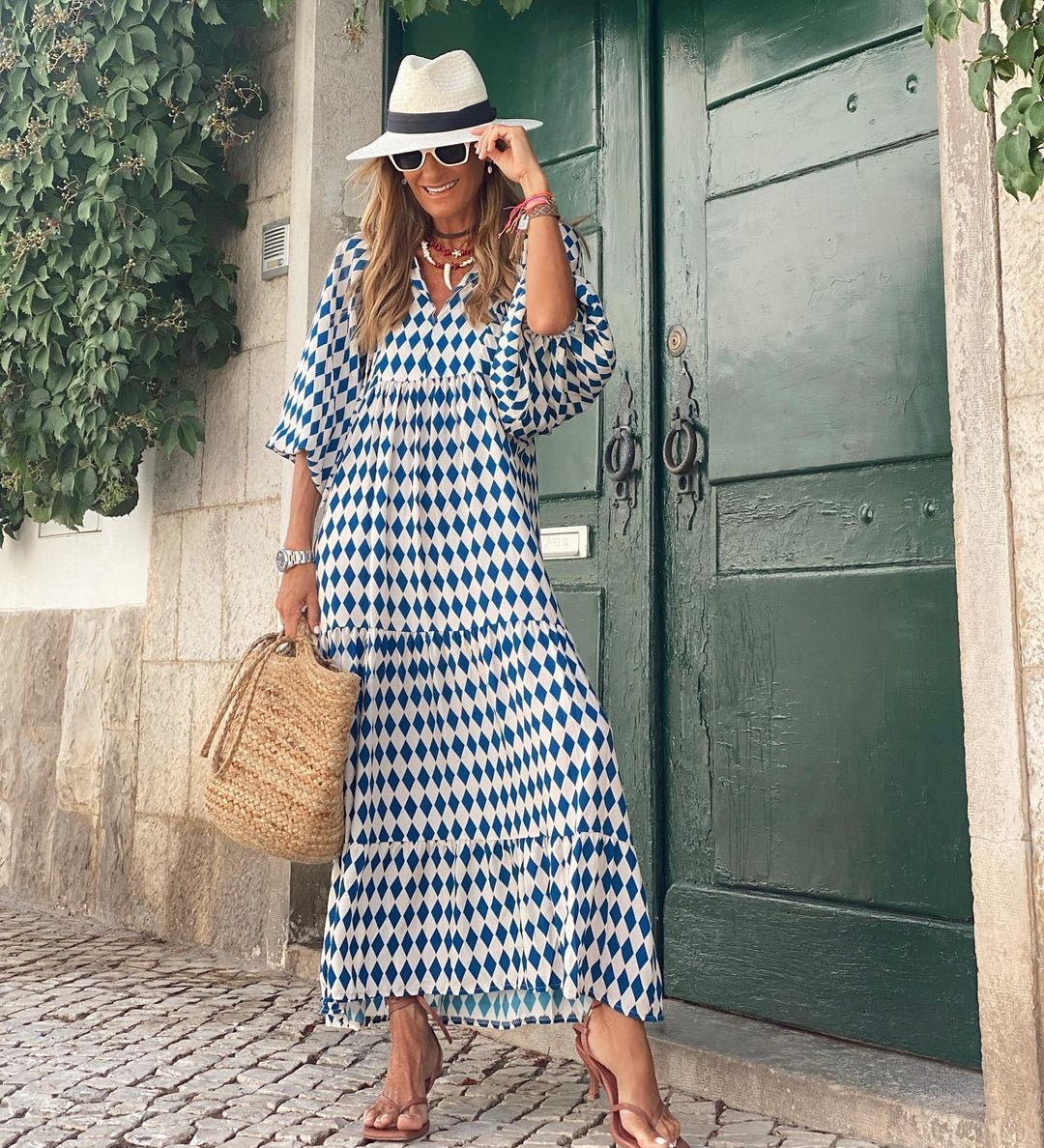Abito lungo da donna | Design boho & Eleganza fluida