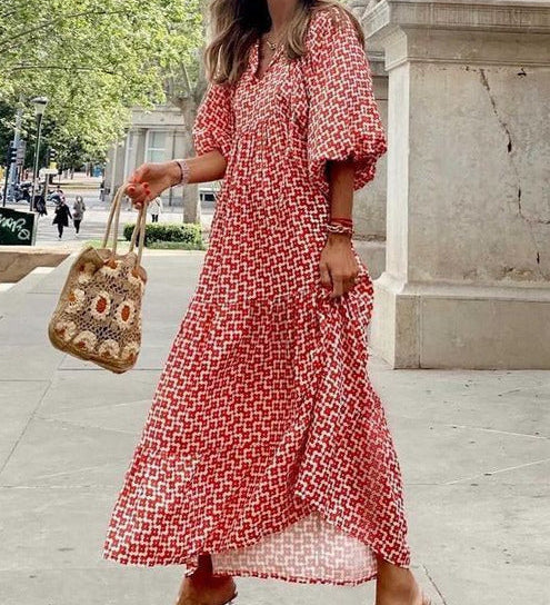 Abito lungo da donna | Design boho & Eleganza fluida