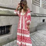 Abito lungo da donna | Design boho & Eleganza fluida