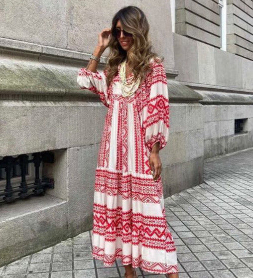 Abito lungo da donna | Design boho & Eleganza fluida