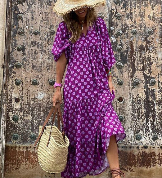 Abito lungo da donna | Design boho & Eleganza fluida