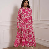 Abito lungo donna | Motivo floreale e stile boho romantico