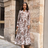 Abito lungo donna | Motivo floreale e stile boho romantico