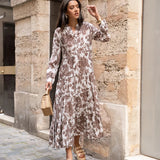Abito lungo donna | Motivo floreale e stile boho romantico