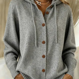 Livia™ | Cardigan con cappuccio e bottoni