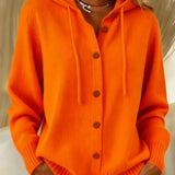 Livia™ | Cardigan con cappuccio e bottoni