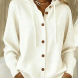 Livia™ | Cardigan con cappuccio e bottoni